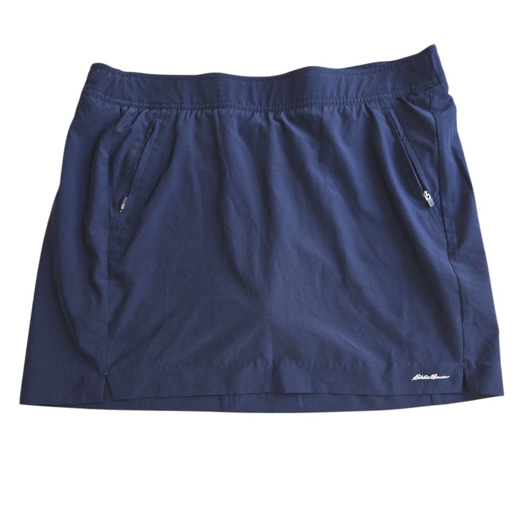 Eddie Bauer Navy Blue Activewear Skort Womens Large Hiking‎ Golf Tennis Outdoor